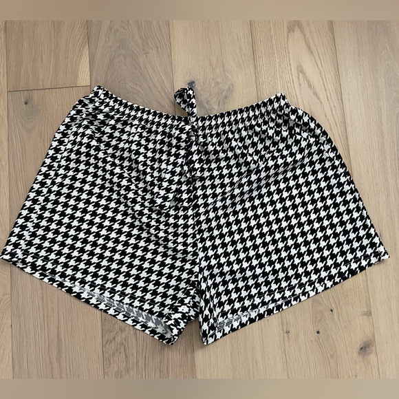 2XL houndstooth shorts with elastic waist - Picture 4 of 5